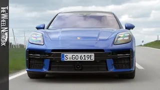 2024 Porsche Panamera 4S E-Hybrid | Lugano Blue | Driving, Interior, Exterior