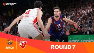 Barcelona-Zvezda | Round 7 Highlights | 2023-24 Turkish Airlines EuroLeague