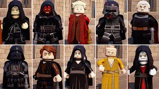 All Dark Side Characters in LEGO Star Wars The Skywalker Saga