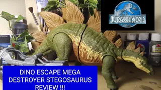 Dino Escape Mega Destroyer Stegosaurus Review!  (Jurassic world Camp Cretaceous)
