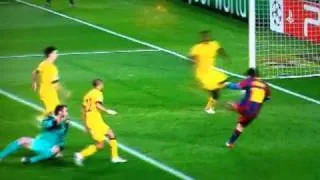 Barcelona 3-1 Arsenal 2011: Messi 1st goal (1-0) HD