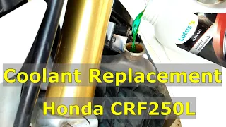 Coolant Change Honda CRF250L