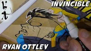 Ryan Ottley drawing Invincible