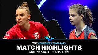 Lea Rakovac vs Camille Lutz | WS Qual | WTT Contender Tunis 2023