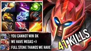 FULL STONE THANOS! EPIC Divine Rapier DK vs Megacreeps Most Craziest Game Comeback WTF Dota 2