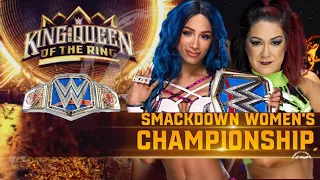 //King and Queen of the Ring//Sasha Banks Vs Bayley//Smackdown women's championship//