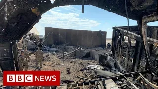 Inside a US air base attacked by Iranian missiles - BBC News