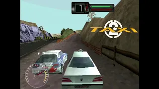 Taxi 2 - PS1 Gameplay