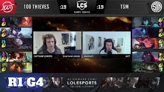 100 Thieves vs TSM - Game 4 | Round 1 PlayOffs S10 LCS Spring 2020 | 100 vs TSM G4