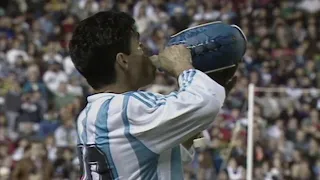 Diego Maradona's highlights v Socceroos in FIFA World Cup 1994 play off - Australia v Argentina