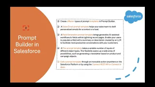 Salesforce Einstein AI - Prompt Builder