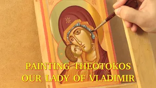 Iconography Tutorial: Speed Painting the Face of  Our Lady of Vladimir Theotokos