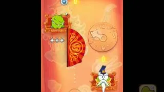 Cut the Rope Time Travel Asian Dynasty Level 9-13 3 Star Walkthrough Guide