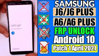 Samsung J6/J6+ Bypass Google Account Lock/Frp Unlock 2021 ANDROID 10 New Method 1000% Tested