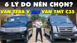 XE TẢI VAN TERA V HAY VAN TMT C35 - XE TẢI VAN 2 CHỖ NÀO NÊN LỰA CHỌN