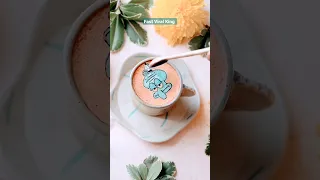 Amazing Satisfying Art 💯 Creative Art, Coffee Art ☕ Drawing #shorts #latteart