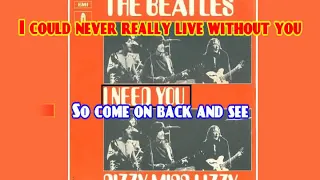 KARAOKE THE BEATLES - I NEED YOU