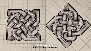 Celtic Knot Tutorial: Windmill with Chains [Start to Finish Drawing]