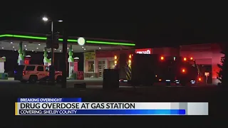 Drug overdose at gas station