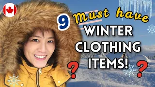 9 essential WINTER CLOTHING items to survive Canada's Winter | Living in Canada