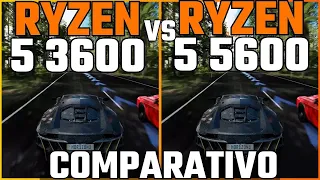 Ryzen 5 3600 vs Ryzen 5 5600 - Tetes - Qual foi a evolução de geração?