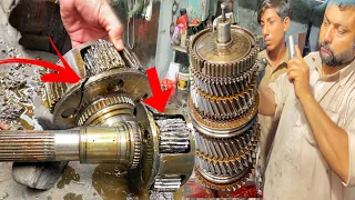 Check the condition of the gear due to over loading
