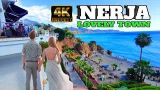 NERJA Spain Lovely Town | MARCH 2024 | Costa Del Sol, Andalusia [4K]ʷᵃˡᵏᶦⁿᵍ ᵗᵒᵘʳ