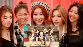 ITZY reaction to Not Shy English Version M/V [CLEAN]