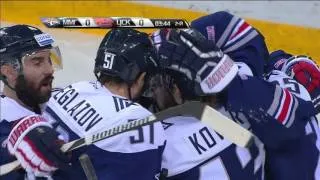 Koshechkin saves, Zaripov scores