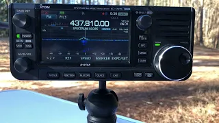 Making ham radio satellite contacts via ISS with the Icom ID-52 and IC-705 radios