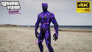 GTA 5 - Black Panther's Shockwave attack (4K)