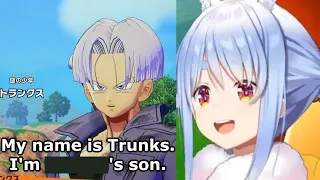 Pekora is shocked to learn who Trunks's parents are  (Dragonball Z Kakarot)  [Hololive/Eng Sub]