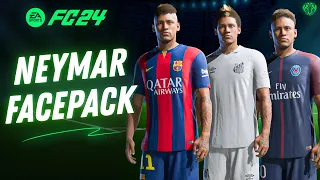 Neymar Jr FACEPACK For FC 24 (Free) + Tutorial | TU14