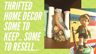 Thrift Haul | Depression Glass, Vintage Cermaic Figurines, Amazing Mikasa Germany Find! | Reselling