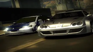 NFS : MW(2005) || Final race with KAZE || Mercedes Benz CLK Vs Lancer Evolution VIII