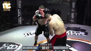 K1 inside a cage: NCF9 Nacao Cyborg Wellington Serra Vs Marcos Carvalho Brazil Kickboxing fight