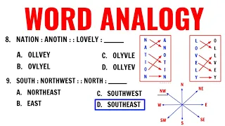 10-item Verbal Analogy Sample Questions | Single Word and Paired-Word Approach | Prof Level