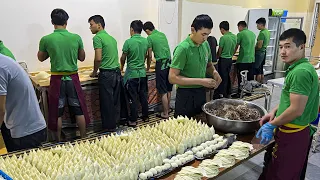 Uzbekistan! 30 COOKS! 6 TANDOORS! 6000 Samosa PER DAY | Uzbek Giant Food Factory