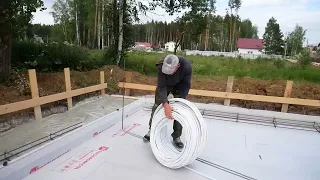 Swedish warm foundation for the house. Step by step construction process