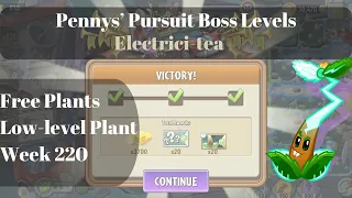 Penny's Pursuit Boss Levels - Week 220 (Electrici-Tea) - Level 1-5 & Boss Fight - 3 Chilies