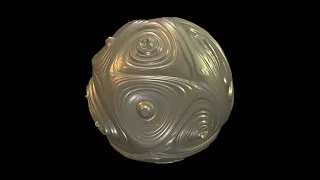 Dodecahedron vortex flow height map
