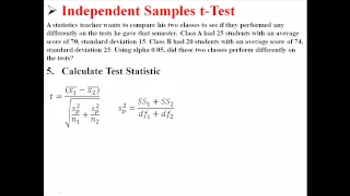 Independent Samples t-Test