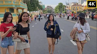 Phnom Penh Evening Walk - August 2023 | Cambodia Virtual Tour 4K Walk