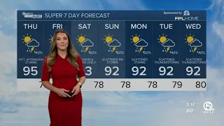 WPTV First Alert Weather forecast, morning of July 13, 2023