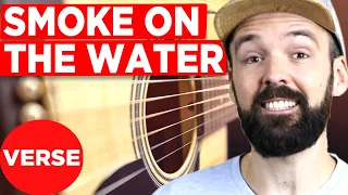 How to REALLY play SMOKE ON THE WATER - The Verse - Guitar Tutorial