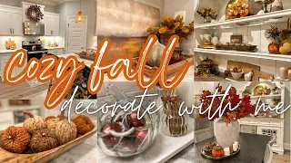 🍁2023 FALL DECORATE WITH ME PART 1 | SIMPLE FALL DECOR IDEAS | BUDGET KITCHEN & DINING FALL DECOR