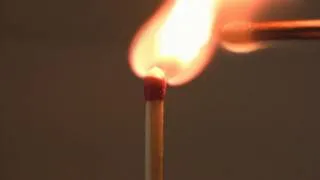 Lighting a match - slow motion test