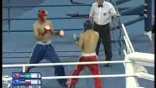 100904 Kickboxing Men's 63 kg  Bronze medal fight, Buzdayev (KAZ) vs. Aliev (RUS)