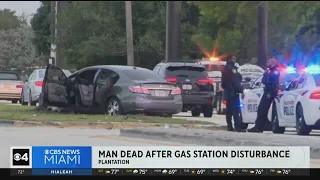 Man dead, identified after Broward gas station domestic disturbance