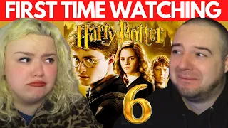 My Husband Watches HARRY POTTER AND THE HALF BLOOD PRINCE for the First Time!